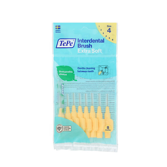 TePe Extra Soft Interdentalbürsten 4 gelb (0,7 mm) 8 St.