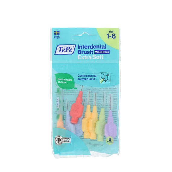 TePe Extra Soft Interdentalbürsten Mix 8 St.