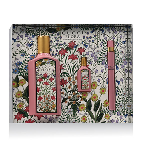 Gucci Flora Gorgeous Gardenia EDP 100 ml + EDP MINI 10 ml + EDP MINI 5 ml (woman)