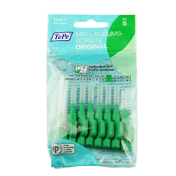 TePe Original Interdentalbürsten 5 grün (0,8 mm) 8 St.