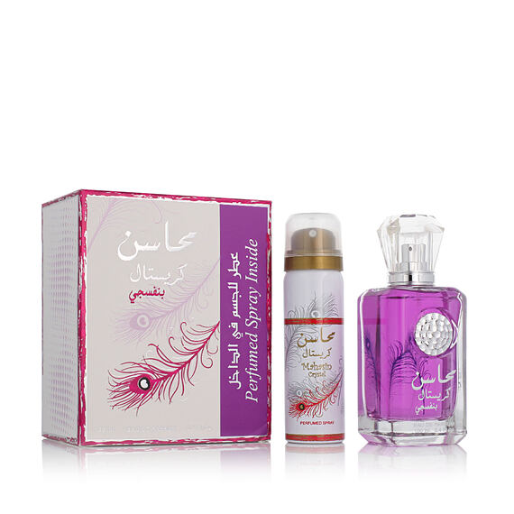 Lattafa Mahasin Crystal Violet EDP 100 ml + DEO Spray 75 ml (woman)